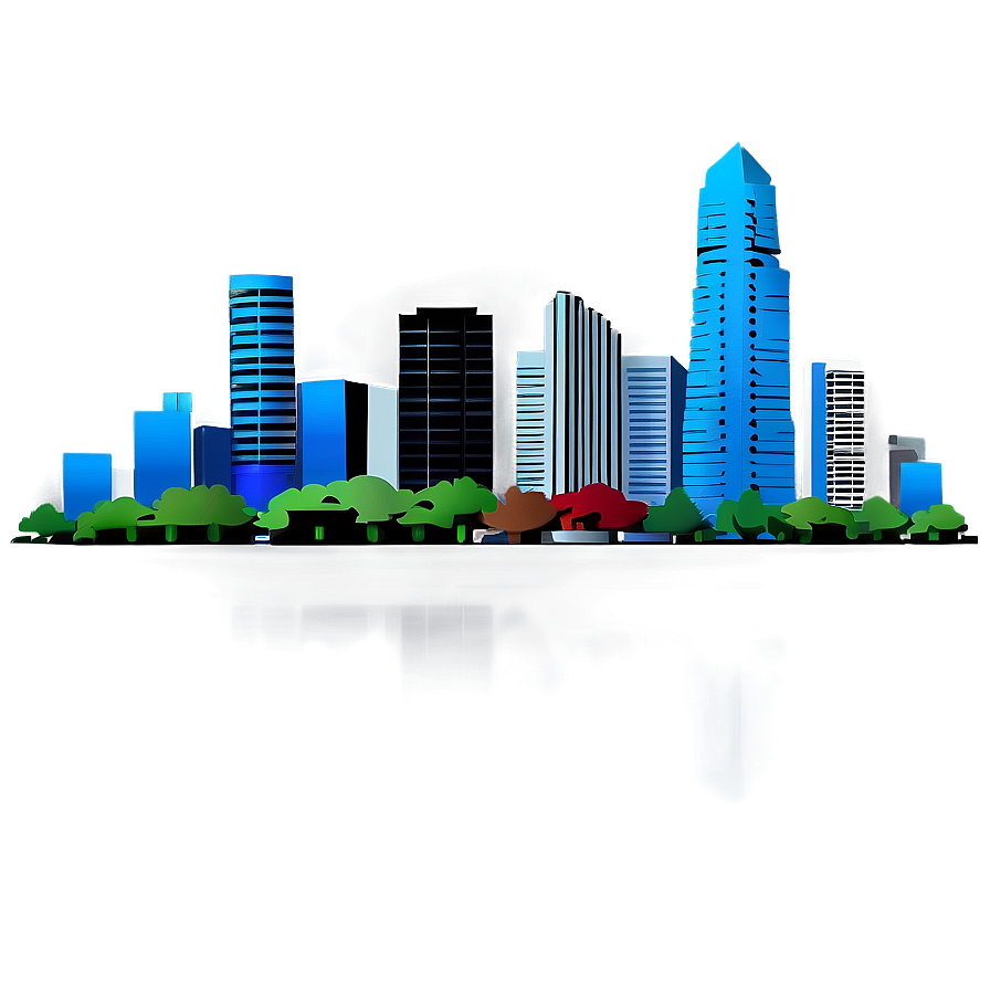 Skyline With Skyscrapers Png Iyx22 PNG Image