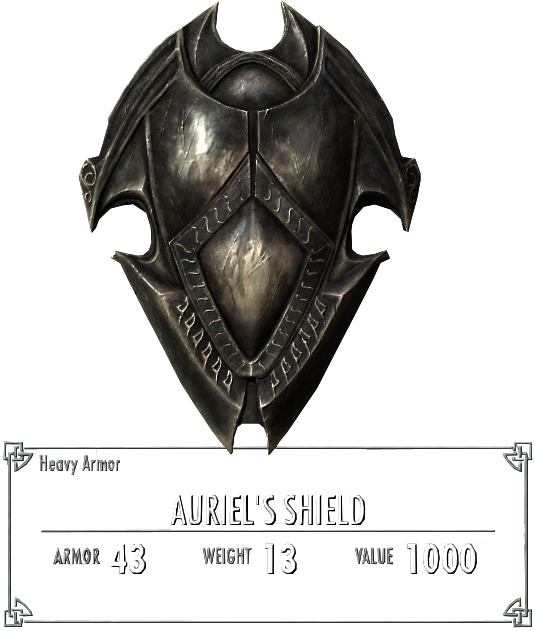 Skyrim Auriels Shield Graphic PNG Image