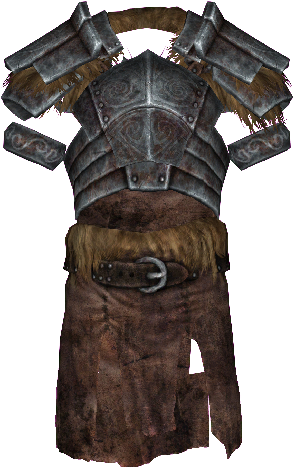 Skyrim Iron Armorand Helmet PNG Image