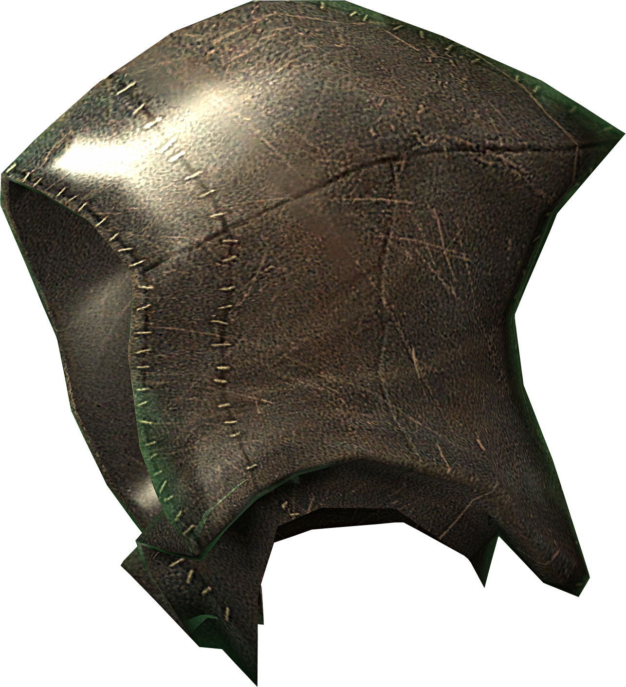 Skyrim Leather Helmet3 D Model PNG Image