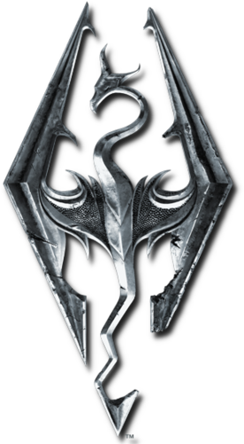 Skyrim Logo Fantasy Game Symbol PNG Image