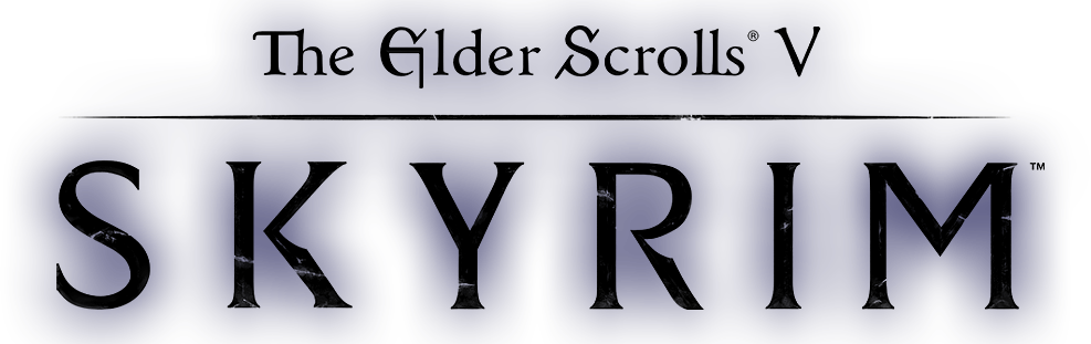 Skyrim Video Game Logo PNG Image