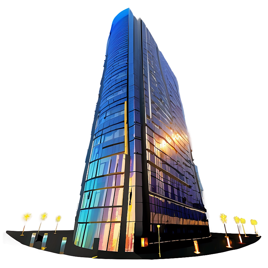 Skyscraper At Sunset Png Okf71 PNG Image