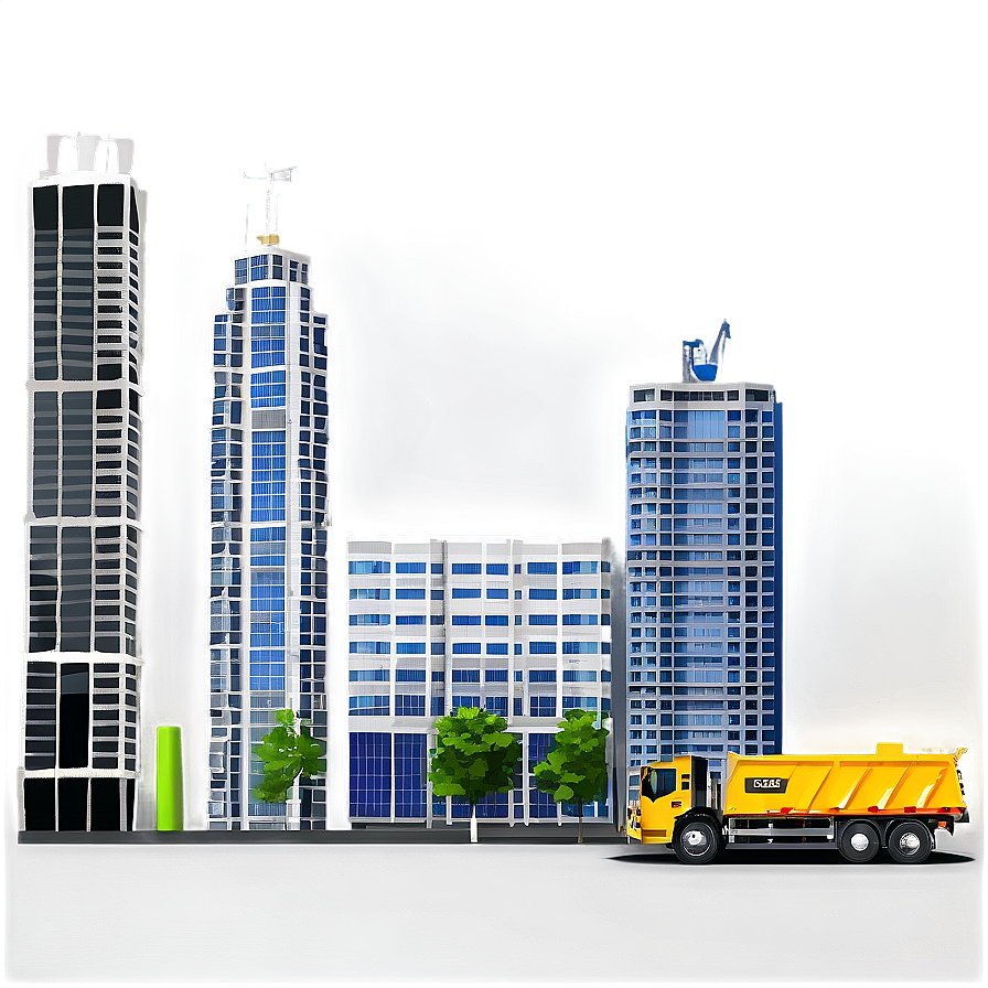 Skyscraper Construction Site Png Icg PNG Image