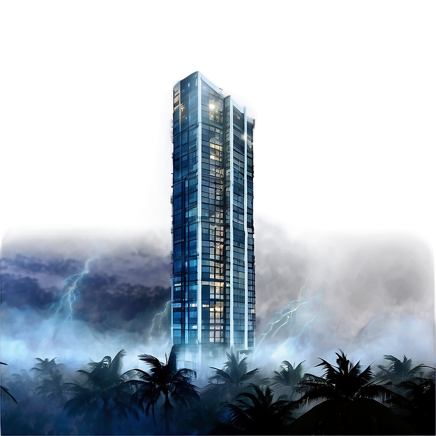 Skyscraper In Storm Png 5 PNG Image