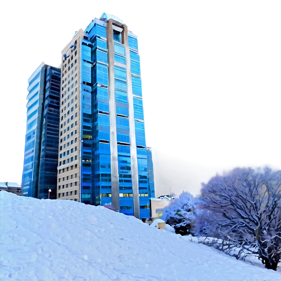 Skyscraper In Winter Png 05212024 PNG Image