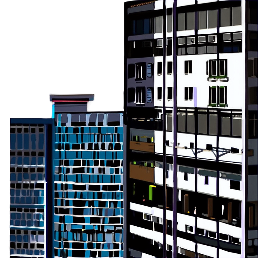 Skyscraper Rooftop View Png Fyp PNG Image