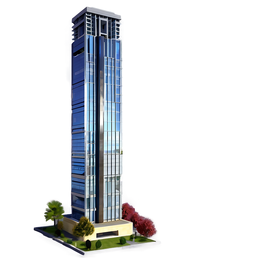 Skyscraper With Public Plaza Png Das PNG Image