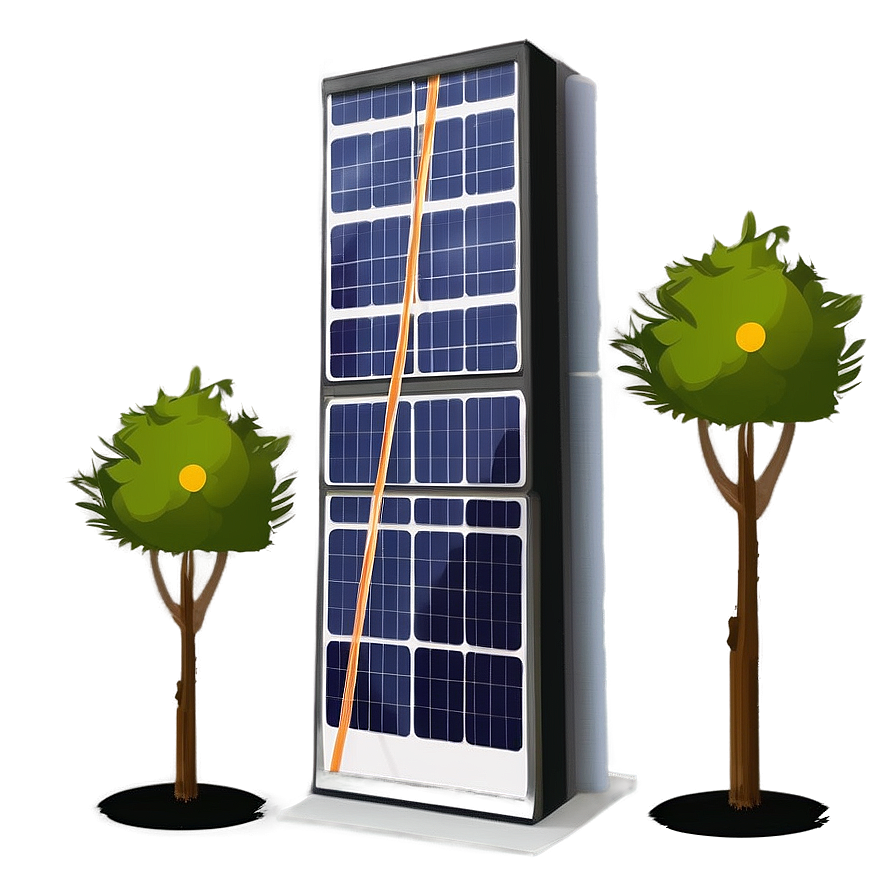 Skyscraper With Solar Panels Png 7 PNG Image