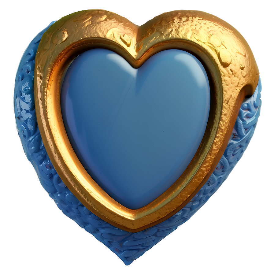 Slate Blue Heart Icon Png Iop3 PNG Image