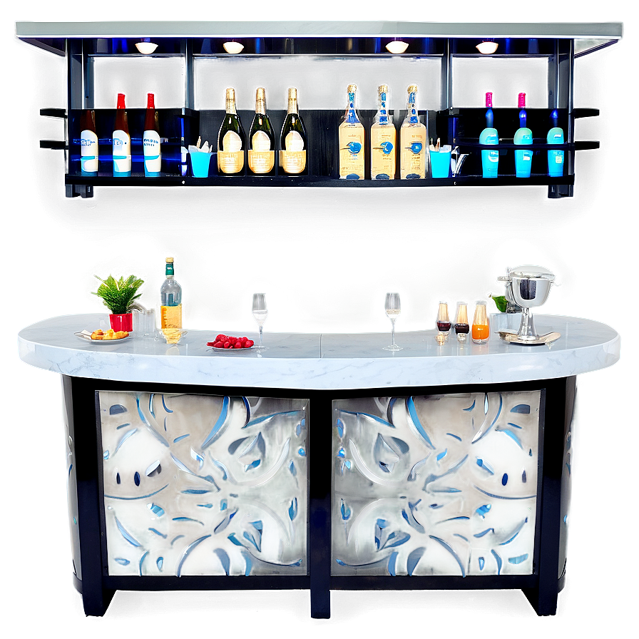 Sleek Bar Counter Styles Png 16 PNG Image