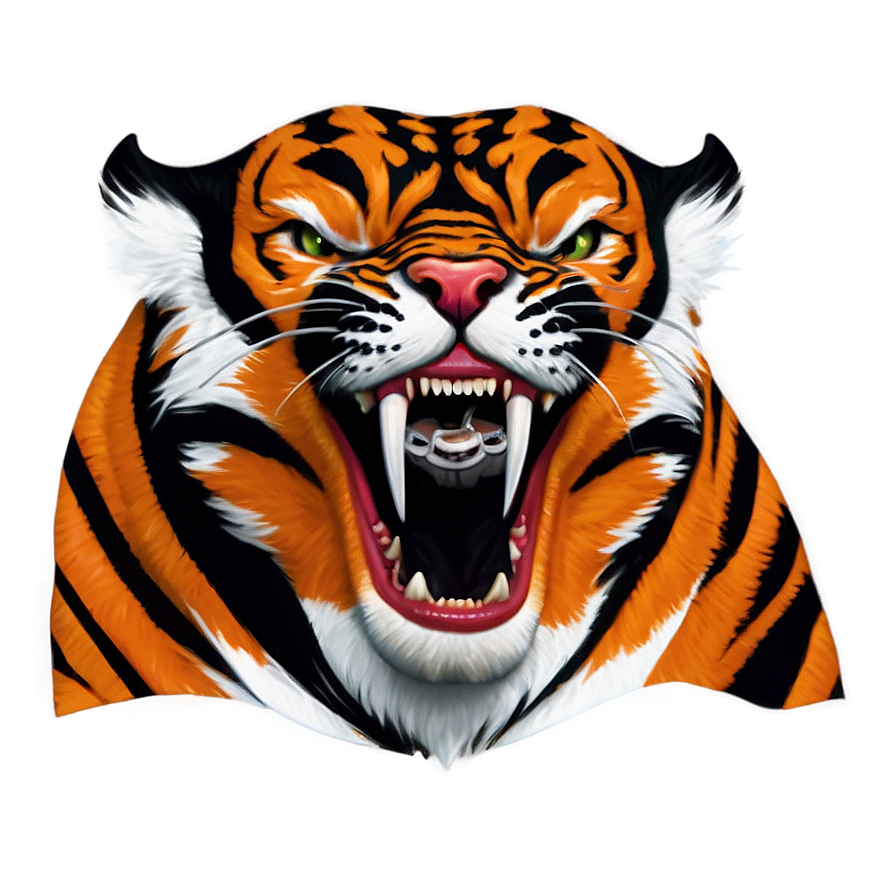 Sleek Bengals Logo Png Saw PNG Image