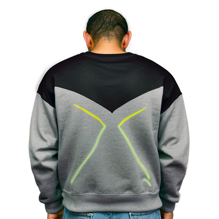 Sleek Black Crew Neck Sweatshirt Png Eke PNG Image