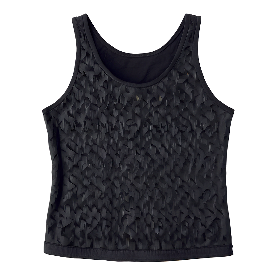 Sleek Black Tank Top Png Sii PNG Image