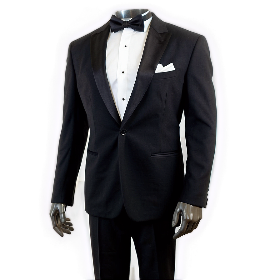 Sleek Black Tie Affair Png Mvw38 PNG Image