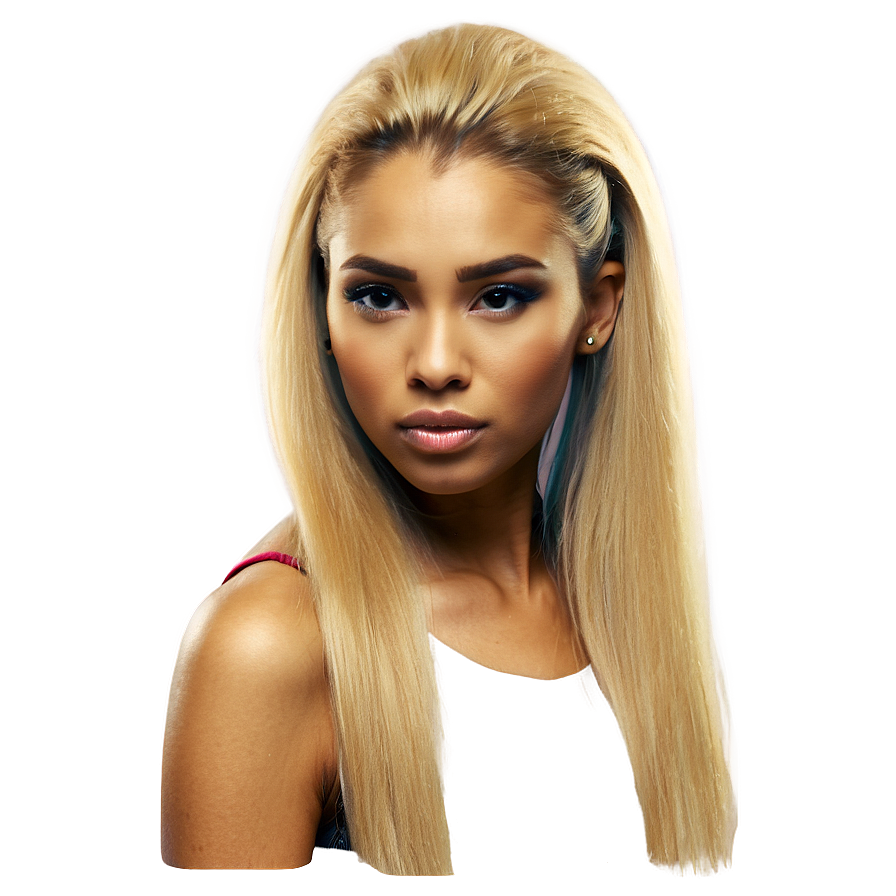 Sleek Blonde Ponytail Png Ioj84 PNG Image