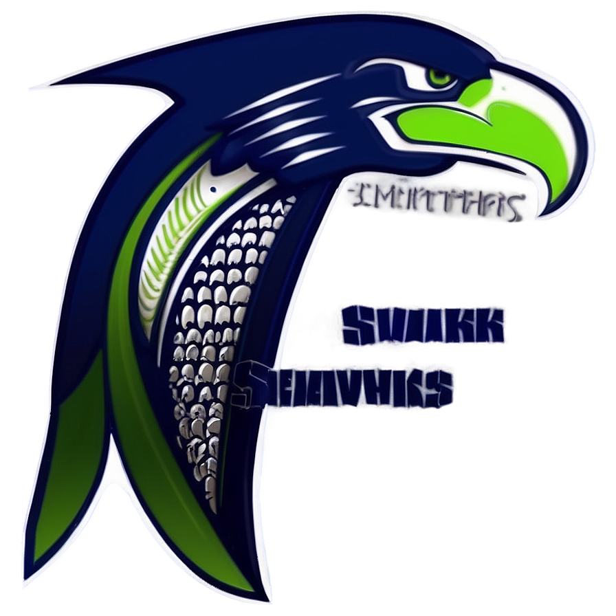 Sleek Design Seahawks Logo Png 9 PNG Image