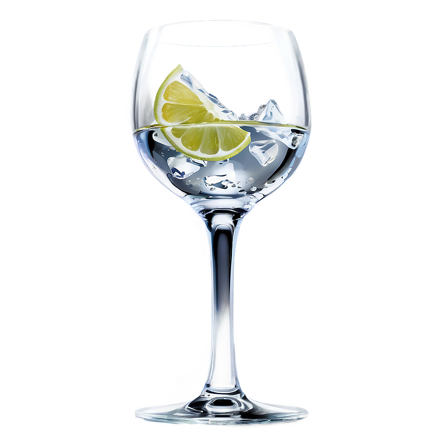 Sleek Gin Tonic Glass Png 29 PNG Image