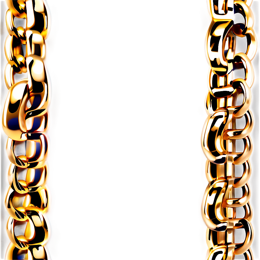 Sleek Gold Chain Png 21 PNG Image