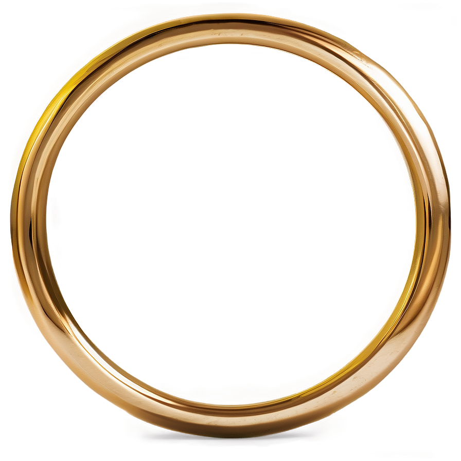 Sleek Gold Circle Frame Png Fki86 PNG Image