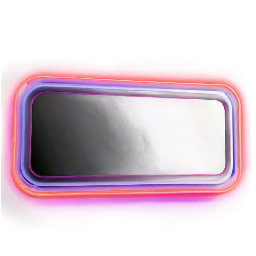 Sleek Neon Rectangle Png Qsm47 PNG Image