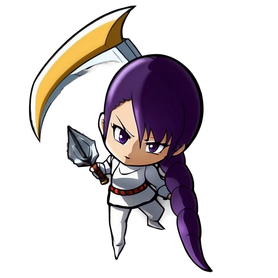 Sleek Purple Hair Anime Warrior Png 06272024 PNG Image