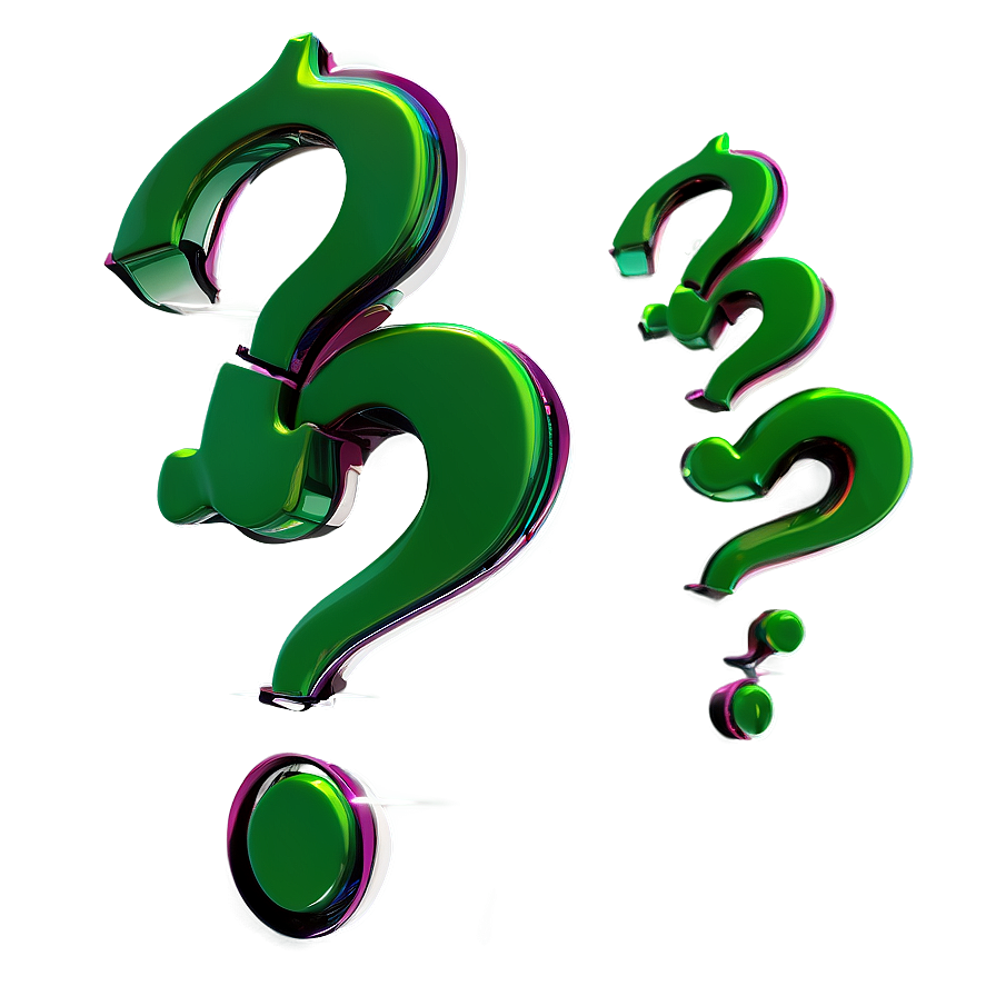 Sleek Riddler Question Mark Png 06282024 PNG Image