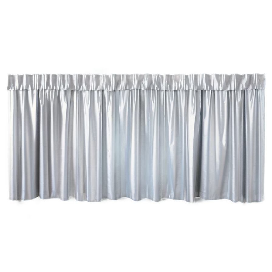 Sleek Silver Curtain Png Kuf PNG Image