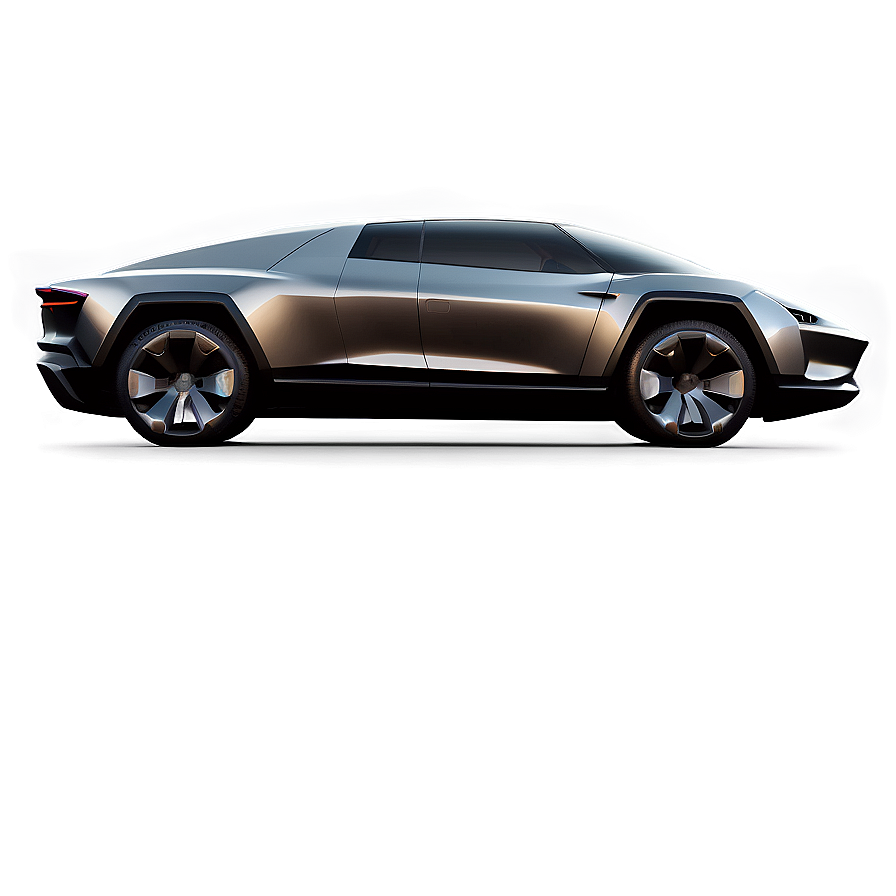 Sleek Tesla Cybertruck Side View Png 75 PNG Image