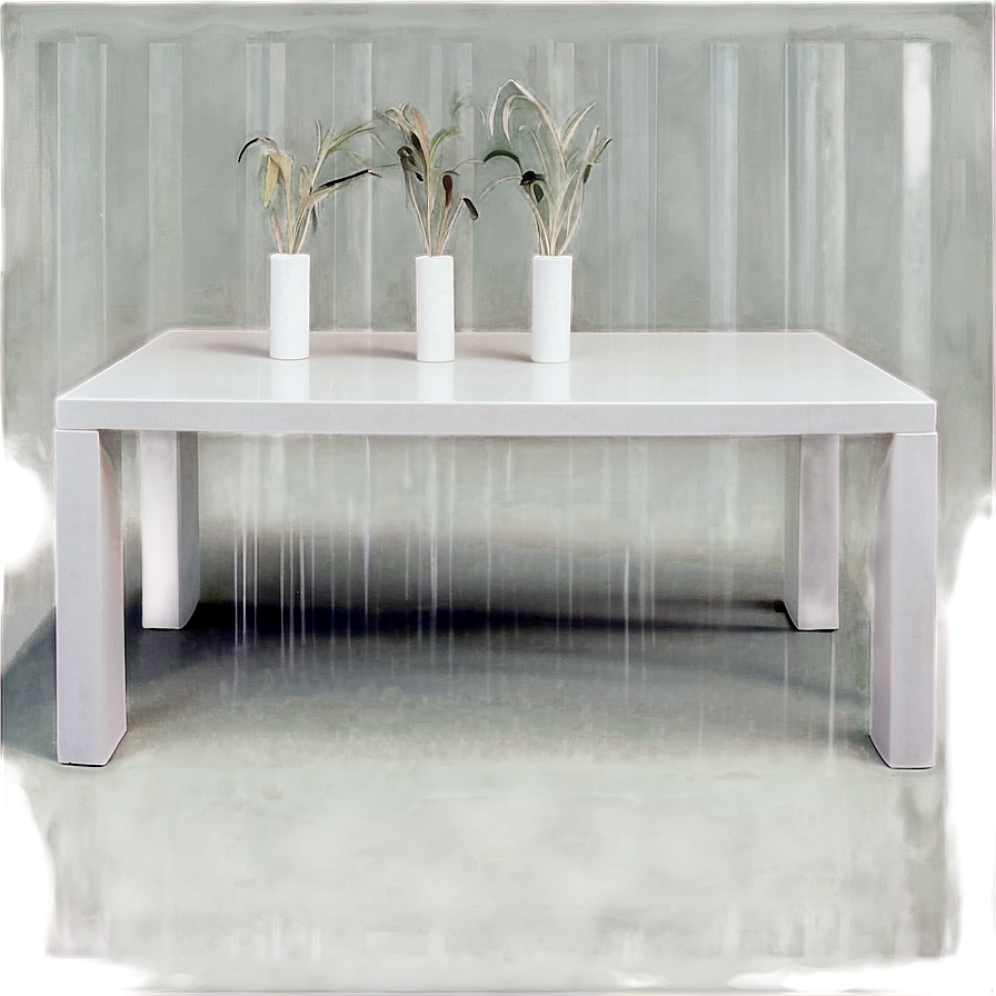 Sleek White Table Png Yix PNG Image