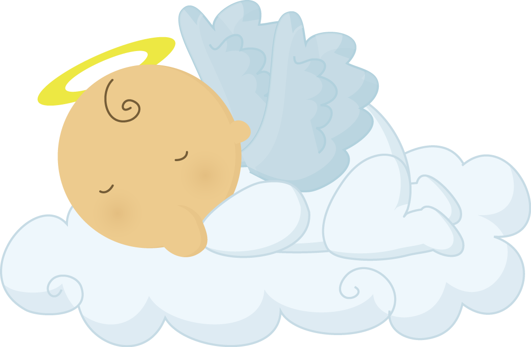 Sleeping Angel Babyon Cloud Illustration PNG Image