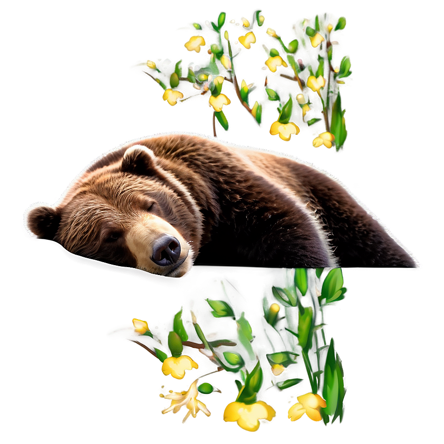 Sleeping Bear Png Hif97 PNG Image