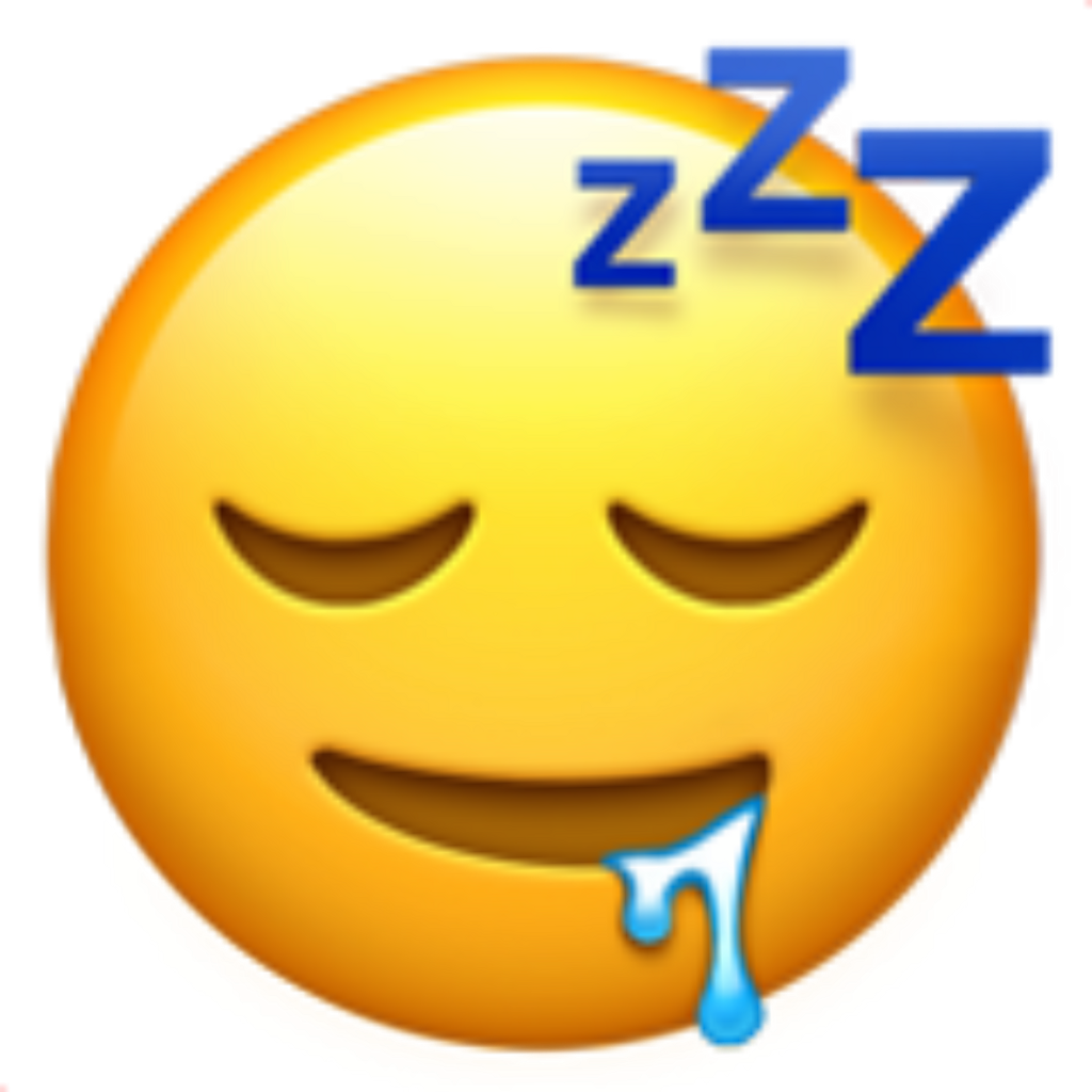 Sleeping Drooling Emoji PNG Image