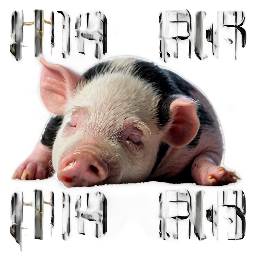 Sleeping Piglet Png 05232024 PNG Image