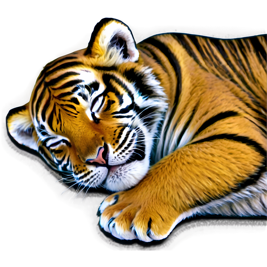 Sleeping Tiger Cub Png 67 PNG Image