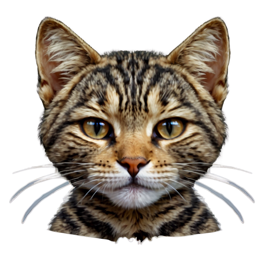 Sleepy Cat Head Drawing Png Hth12 PNG Image