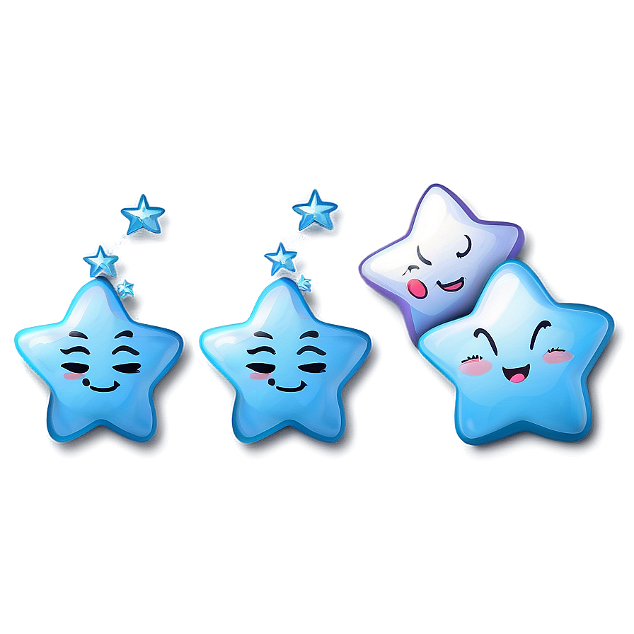 Sleepy Stars Emoji Png Dhg38 PNG Image