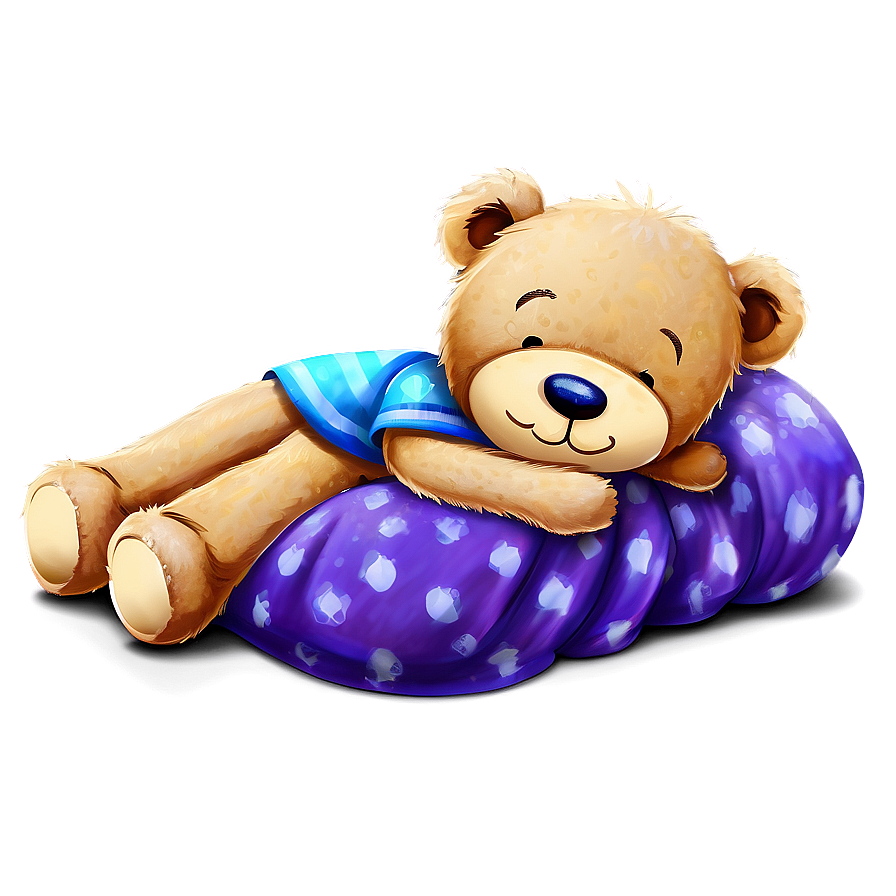 Sleepy Teddy Bear Clipart Png Ctj PNG Image