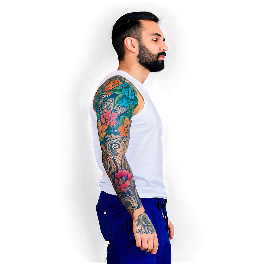 Sleeve Tattoo Mockup Png 93 PNG Image