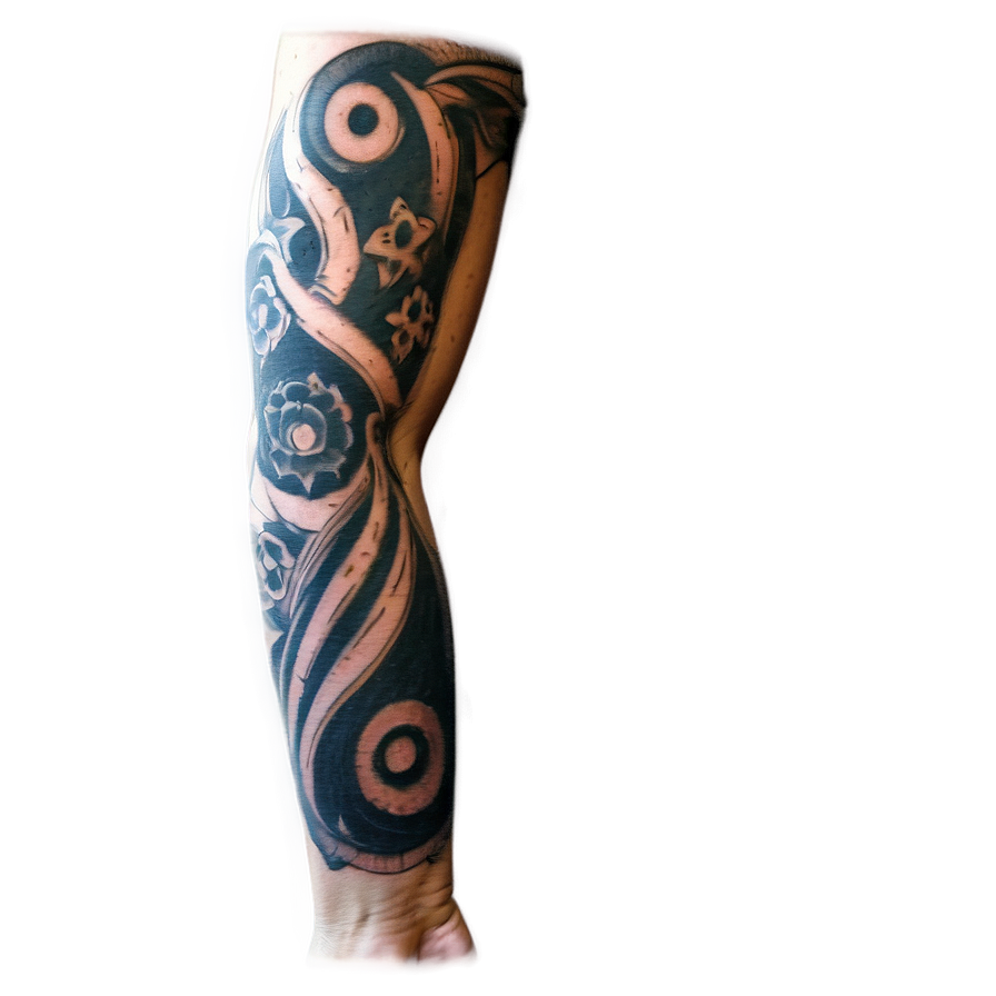 Sleeve Tattoo Template Png Bqt41 PNG Image