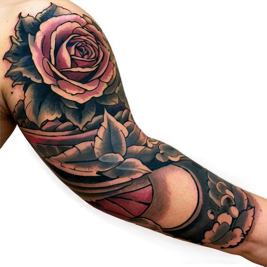 Sleeve Tattoo Vintage Png 06262024 PNG Image