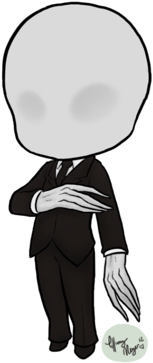 Slender_ Man_ Cartoon_ Character PNG Image