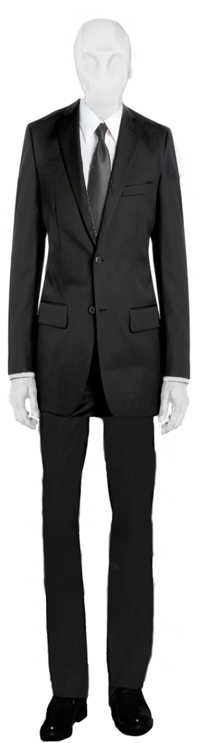 Slender Man Costume Representation PNG Image