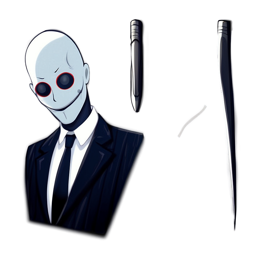 Slender Man Illustration Png Ipp PNG Image