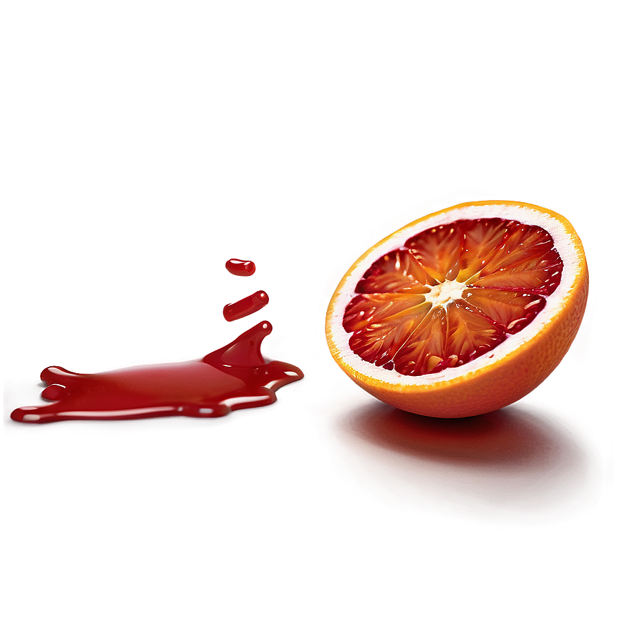 Sliced Blood Orange Side View Png Hul80 PNG Image