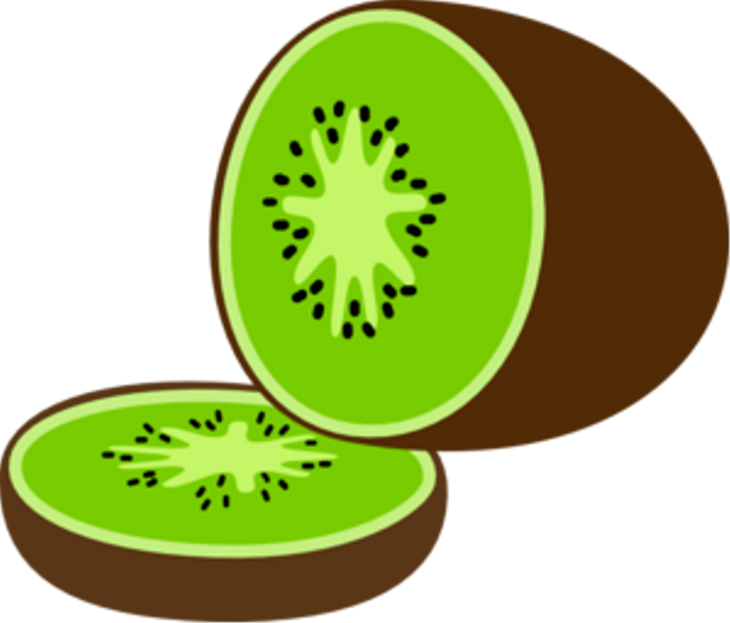 Sliced Kiwi Fruit Illustration PNG Image