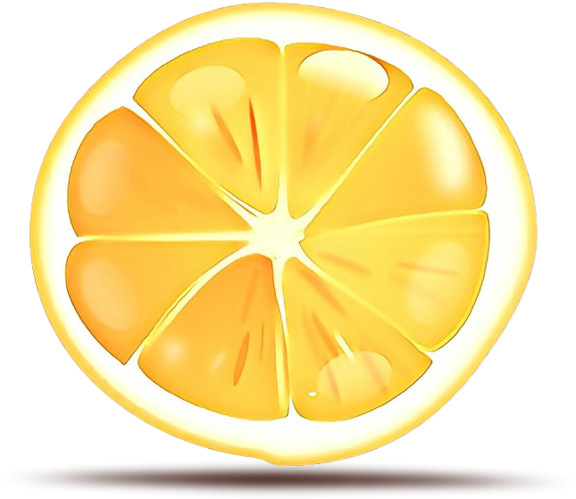 Sliced Mandarin Orange Illustration PNG Image