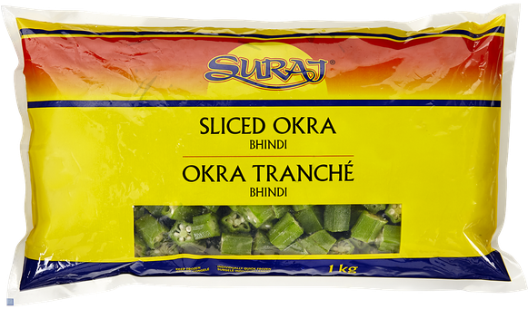 Sliced Okra Package1kg PNG Image