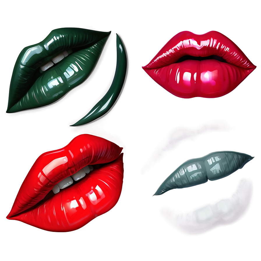 Slick Glossy Lips Png 06212024 PNG Image