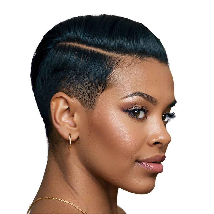 Slicked-back Hair Edges Png Eii69 PNG Image